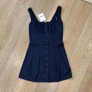 Princess Polly Wait For You Navy Mini Dress